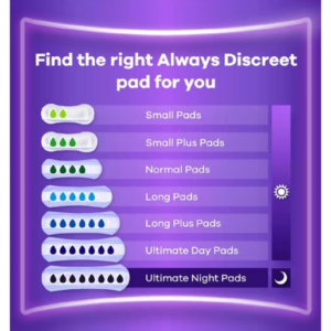 Always Discreet Incontinence Pads Women Normal x24 - Image 5