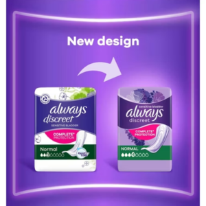 Always Discreet Incontinence Pads Women Normal x24 - Image 6