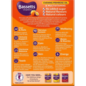 Bassetts Multivitamins Orange & Passionfruit Flavour Soft & Chewies 12-18 Years - 30 - Image 4