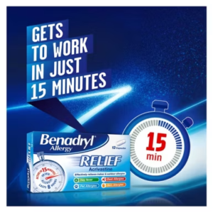 Benadryl Allergy Relief - 24 Capsules - 4 Week Bundle (3 Packs) - Image 7