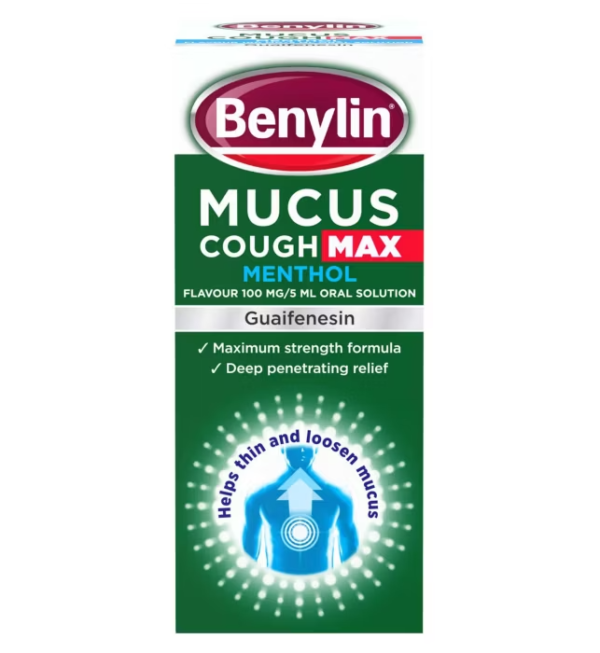 Benylin Mucus Cough Max Menthol Flavour 100mg/5ml Oral Solution 150ml1