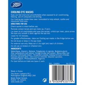 Boots Cooling Eye Mask- Tired Eyes 6s - Image 4