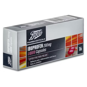Boots Ibuprofen Liquid Capsules 200mg -16 Capsules - Image 3