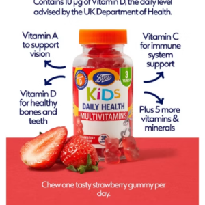 Boots Kids Daily Health Multivitamins Strawberry Flavour - 30 Gummies - Image 4