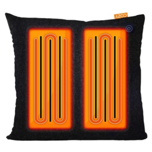 COZY UNA Wireless Heated Cushion 45 by 45cm Scandi Grey - Image 5