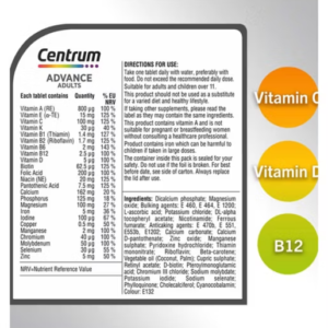 Centrum Advance Multivitamins & Minerals, 100 Tablets - Image 4