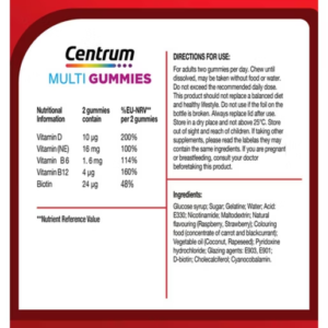 Centrum MultiGummies Energy Release Mixed Berry - 60 Gummies - Image 4