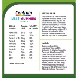 Centrum MultiGummies Multivitamins Mixed Fruit - 30 Gummies - Image 4