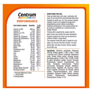 Centrum Performance Multivitamins & Minerals, 60 Tablets - Image 4