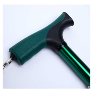 Crest Easy Grip Folding Walking Stick With Gel Handle- Green - Image 4