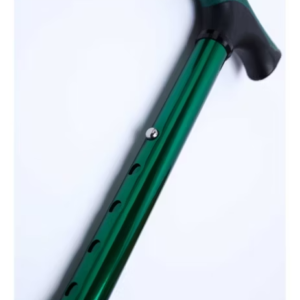 Crest Easy Grip Folding Walking Stick With Gel Handle- Green - Image 5
