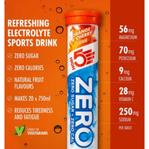 HIGH5 ZERO Orange & Cherry Electrolyte Hydration Tabs 20 tabs - Image 4