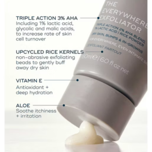 Luna Daily The Everywhere Exfoliator with AHAs for Keratosis Pilaris, Ingrowns & Smoother Skin 180ml - Image 5