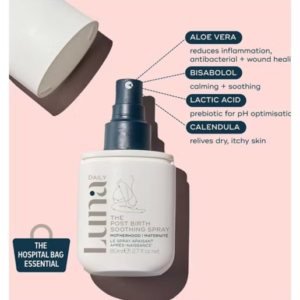 Luna Daily - The Post-Birth Soothing Spray - With Aloe Vera, Bisabolol & Lactic Acid 80ml - Image 5