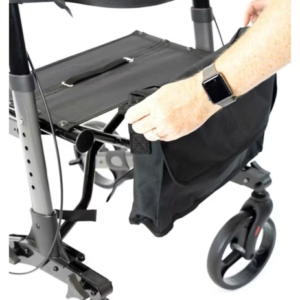NRS Healthcare 4 Wheel Triple Fold Aluminium Rollator G - Image 6