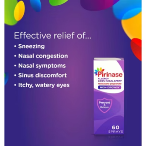 Pirinase Allergy Relief Fluticasone Propionate 0.05% Nasal Spray 120 Sprays - Image 4