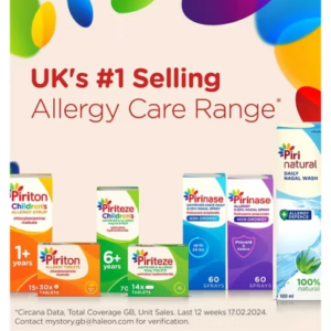 Pirinase Allergy Relief Fluticasone Propionate 0.05% Nasal Spray 120 Sprays - Image 6