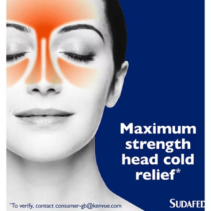 Sudafed Congestion & Headache Relief Max Strength - 16 Capsules - Image 3