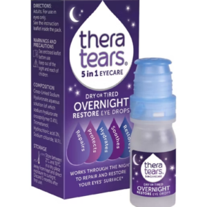 TheraTears Dry or Tired Overnight Restore 5 in 1 Eye Drops 10ml - Image 3