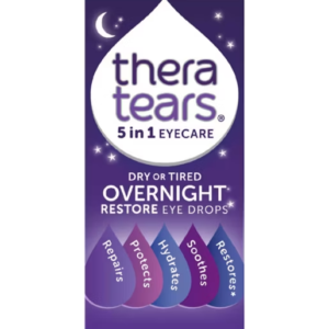 TheraTears Dry or Tired Overnight Restore 5 in 1 Eye Drops 10ml - Image 5