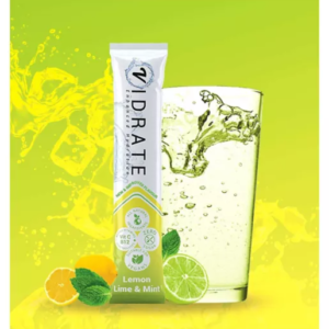 ViDrate Natural Hydration, Lemon, Lime & Mint Flavour 12 x 3g Sugar-Free Sachets - Image 3