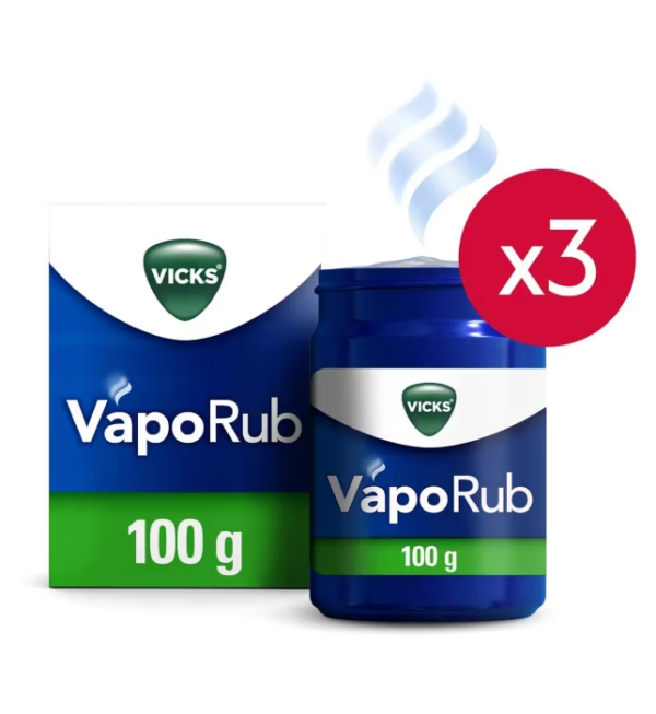 Vicks Vaporub 100g x 3 Bundle