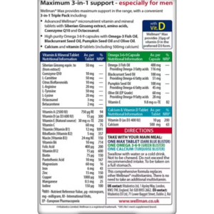 Vitabiotics Wellman Max - 84 Tablets - Image 3