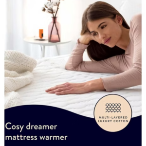 Dreamland Cosy Dreamer Superior Cotton Mattress Warmer Single 150X80 Cm - Image 3