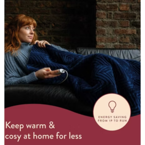 Dreamland Herringbone Throw - Navy Blue - Image 4