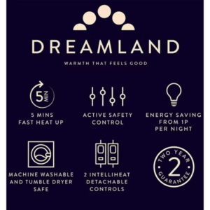 Dreamland Peaceful Dreams Warming Over Blanket Double Dual 6T 180X180 - Image 7