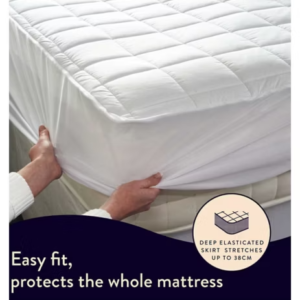 Dreamland Snowed In Organic Cotton Warming Mattress Protector Double 1 Control 190X137Cm - Image 5