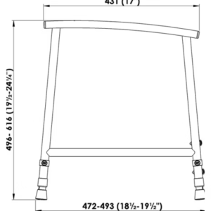 NRS Healthcare Nuvo Childrens Toilet Frame White - Image 4