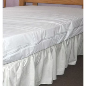 NRS Healthcare Zipped Waterproof & Wipe clean Encased Mattress Protector- Double - Image 3