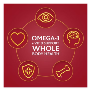 Seven Seas Omega-3 Fish Oil Extra Strength with Vitamin D 30 Capsules - Image 4
