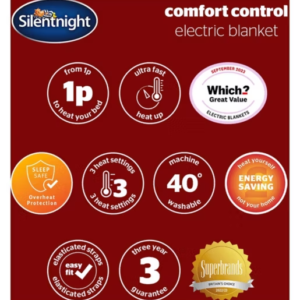 Silentnight Comfort Control Electric Blanket Double - Image 8