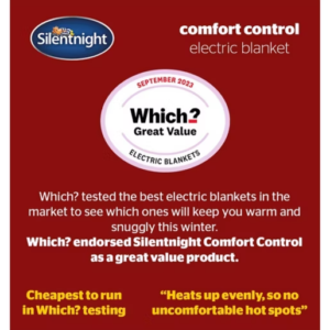 Silentnight Comfort Control Electric Blanket Double - Image 9