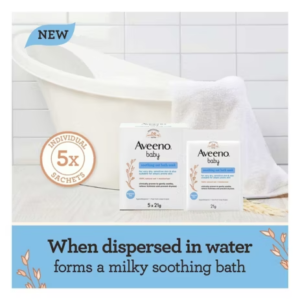AVEENO® Baby Soothing Oat Bath Soak - 5 x 21g Sachets - Image 3