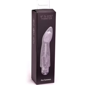 Ann Summers 5 Inch Glitter G Spot Vibrator Clear - Image 5