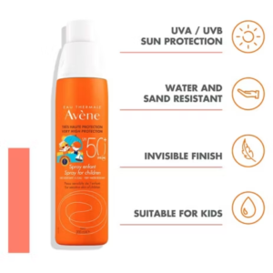 Avène Sun Protection Spray for children SPF50+ 200ml - Image 3