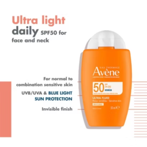 Avène Ultra Fluid Invisible SPF50 for normal to combination skin 50ml - Image 3