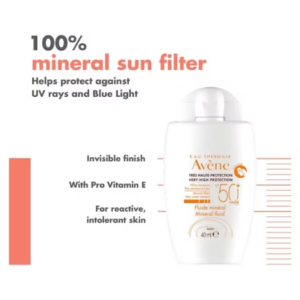 Avène Very High Protection Mineral Fluid SPF50+ Sun Cream for Intolerant Skin 40ml - Image 3