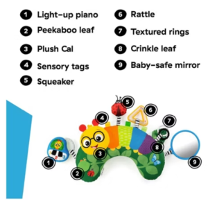 Baby Einstein Cal-a-Pillow Tummy Time Activity Pillow - Image 3