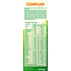 Complan Vanilla Flavour Nutritonal Drink - 4 packs (16 x 55g sachets) - Image 5