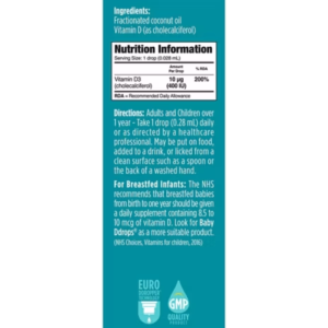 Ddrops One Liquid Vitamin D3 10μg - 60 drops - Image 3