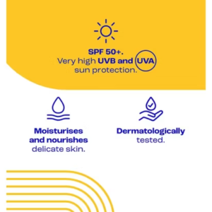 E45 Kids & Baby Sun Face & Body Lotion for Sensitive Skin. Gentle Sun Cream with very high SPF 50+ 180ml - Image 4
