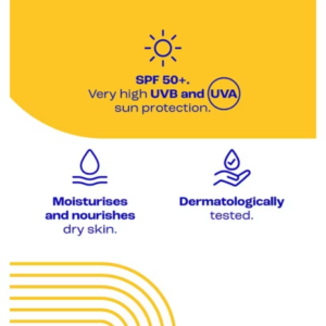 E45 Sun Body Lotion for Sensitive Skin. Hydrating Sun Cream with very high UVA and UVB protection and SPF 50+ 180ml - Image 4