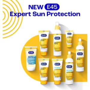 E45 Sun Body Lotion for Sensitive Skin. Hydrating Sun Cream with very high UVA and UVB protection and SPF 50+ 180ml - Image 6