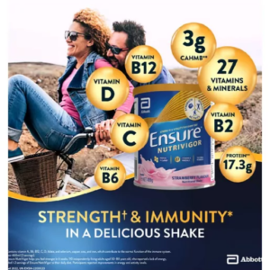 Ensure NutriVigor Shake Strawberry Flavour - 400g - Image 6