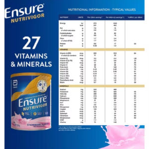 Ensure NutriVigor Strawberry Flavour Nutritional Shake 850g - Image 4