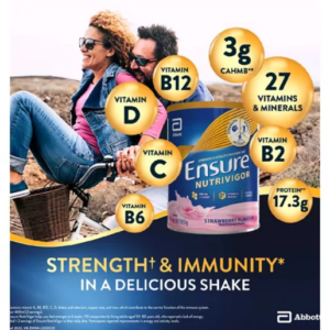 Ensure NutriVigor Strawberry Flavour Nutritional Shake 850g - Image 6